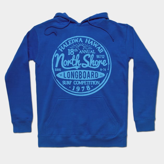 Longboard Surf Competition Hoodie by MindsparkCreative